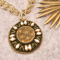 AZTEQUE- Collier avec grand...